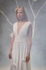 White chiffon dress - تصویر 3