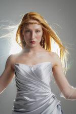 Satin draped dress - تصویر 4