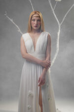 White chiffon dress - تصویر 2